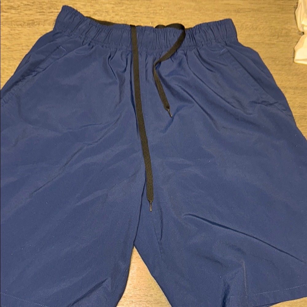 Nike Navy Athletic Shorts with Drawstring size small